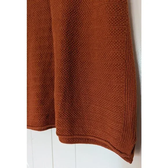 🧡 Madewell "Norris" Burnt Orange Sleeveless Tank Cotton Crewneck Sweater | XL - Picture 9 of 10